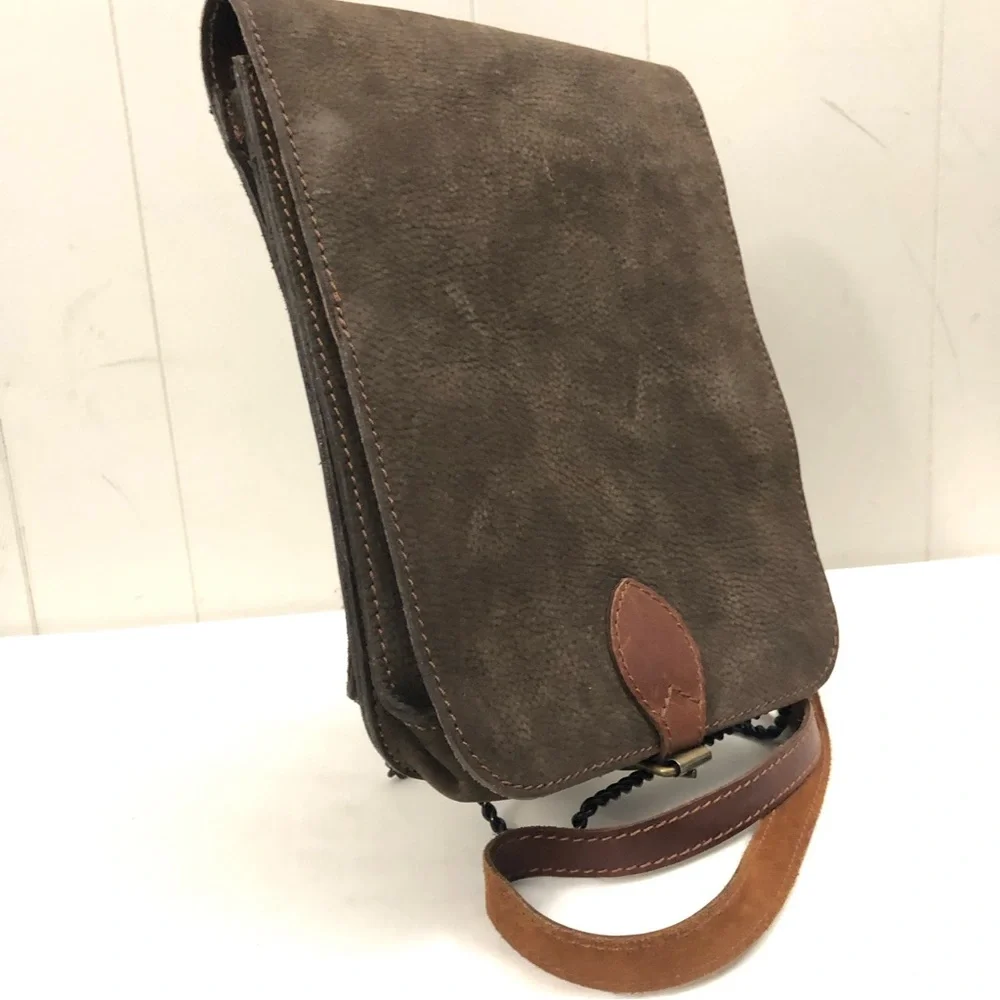 Vintage Slim Genuine Leather Messenger Crossbody Work Bag